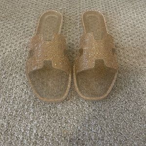 Steven Rhinestone Studded Sandals